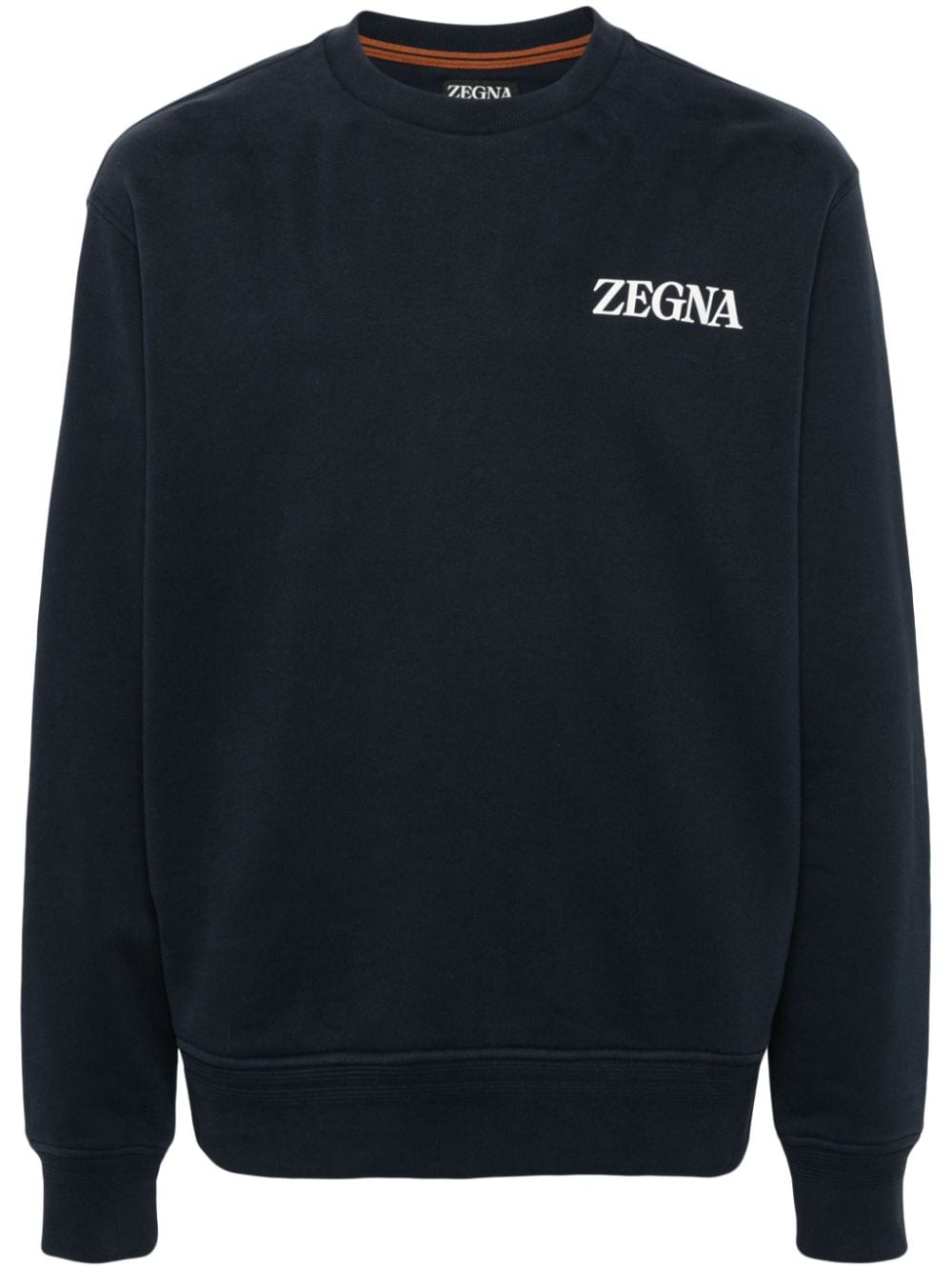 appliqué-logo cotton sweatshirt UD522A7-D872 B09 ZEGNA 