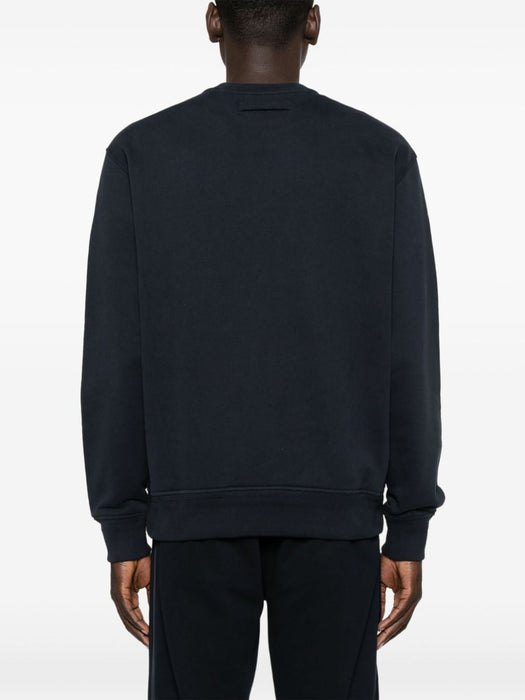 appliqué-logo cotton sweatshirt UD522A7-D872 B09 ZEGNA 