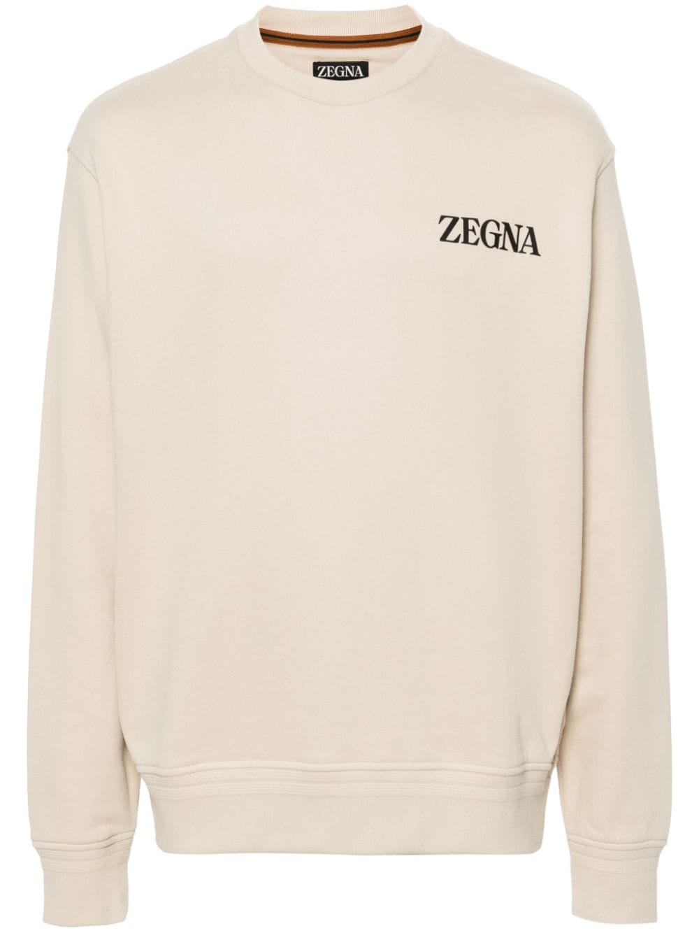 rubberised-logo cotton sweatshirt UD522A7-D872 N03 ZEGNA 