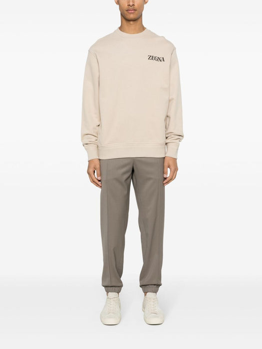 rubberised-logo cotton sweatshirt UD522A7-D872 N03 ZEGNA 