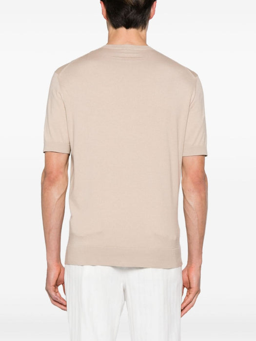 crew-neck knitted cotton T-shirt UDC90A7-C10 N03 ZEGNA 