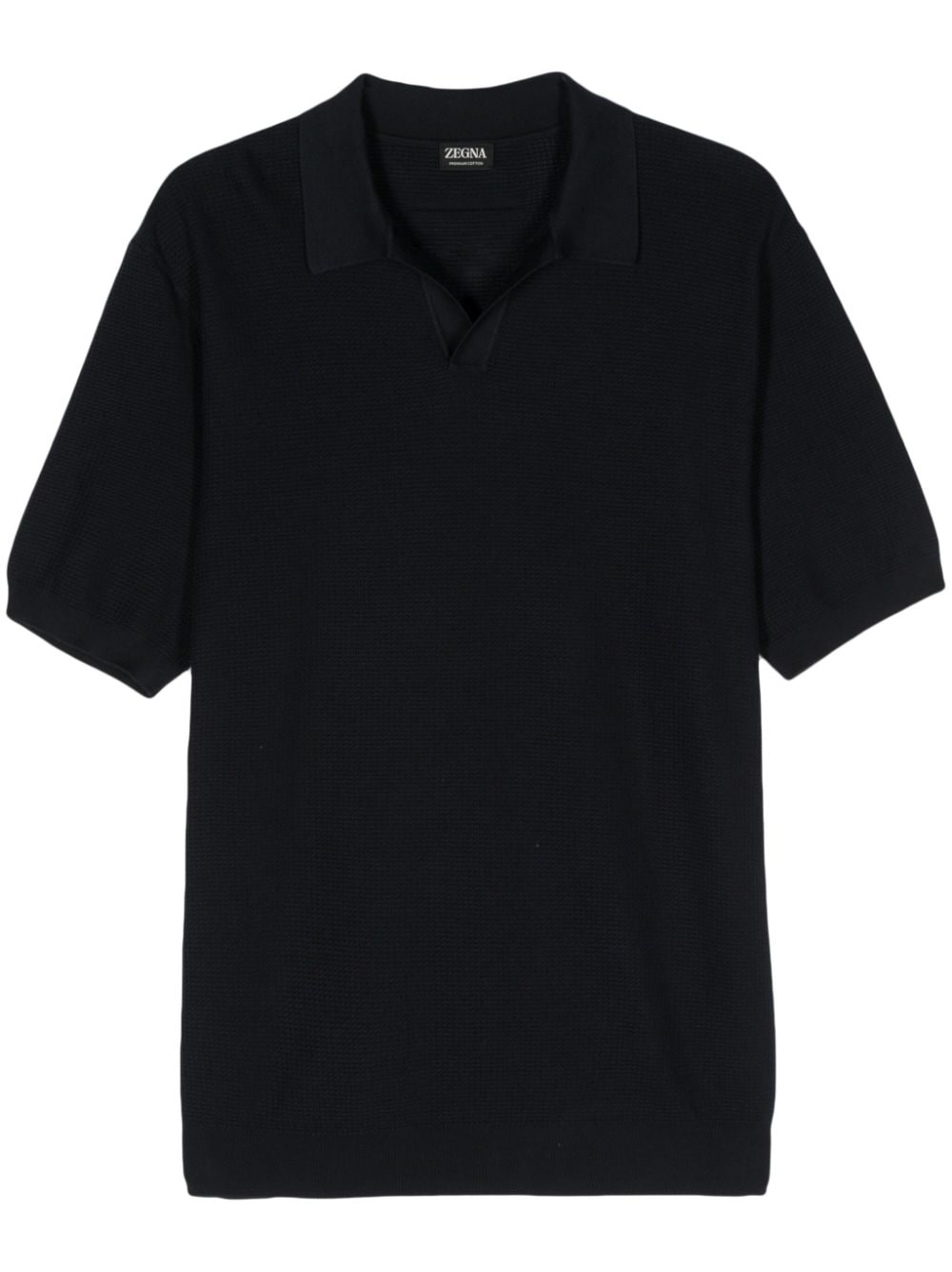 open-knit cotton polo shirt UDC95A7-C32 B09 ZEGNA 