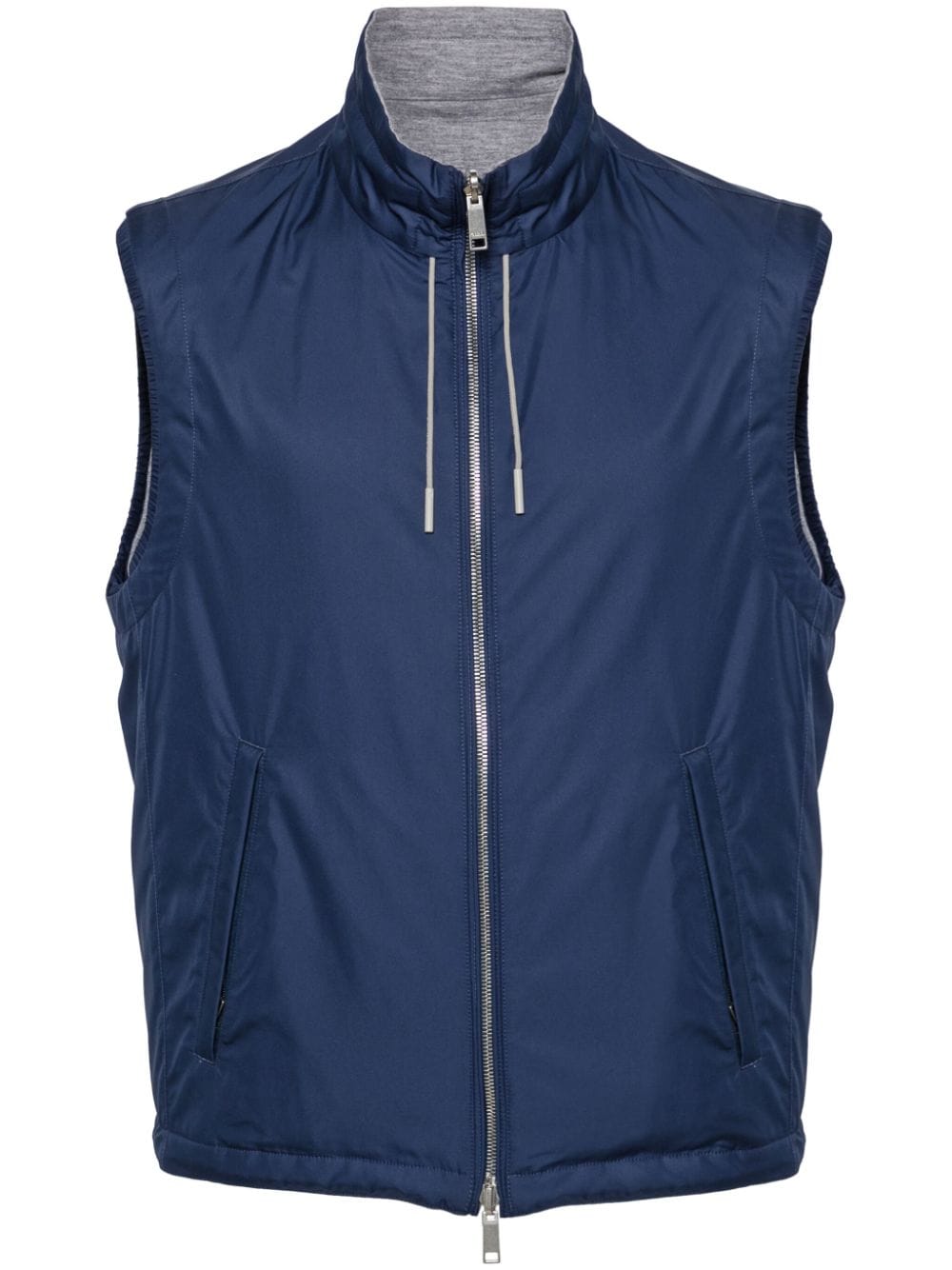 reversible zip-up vest UDT33A7-7110B B07R ZEGNA 