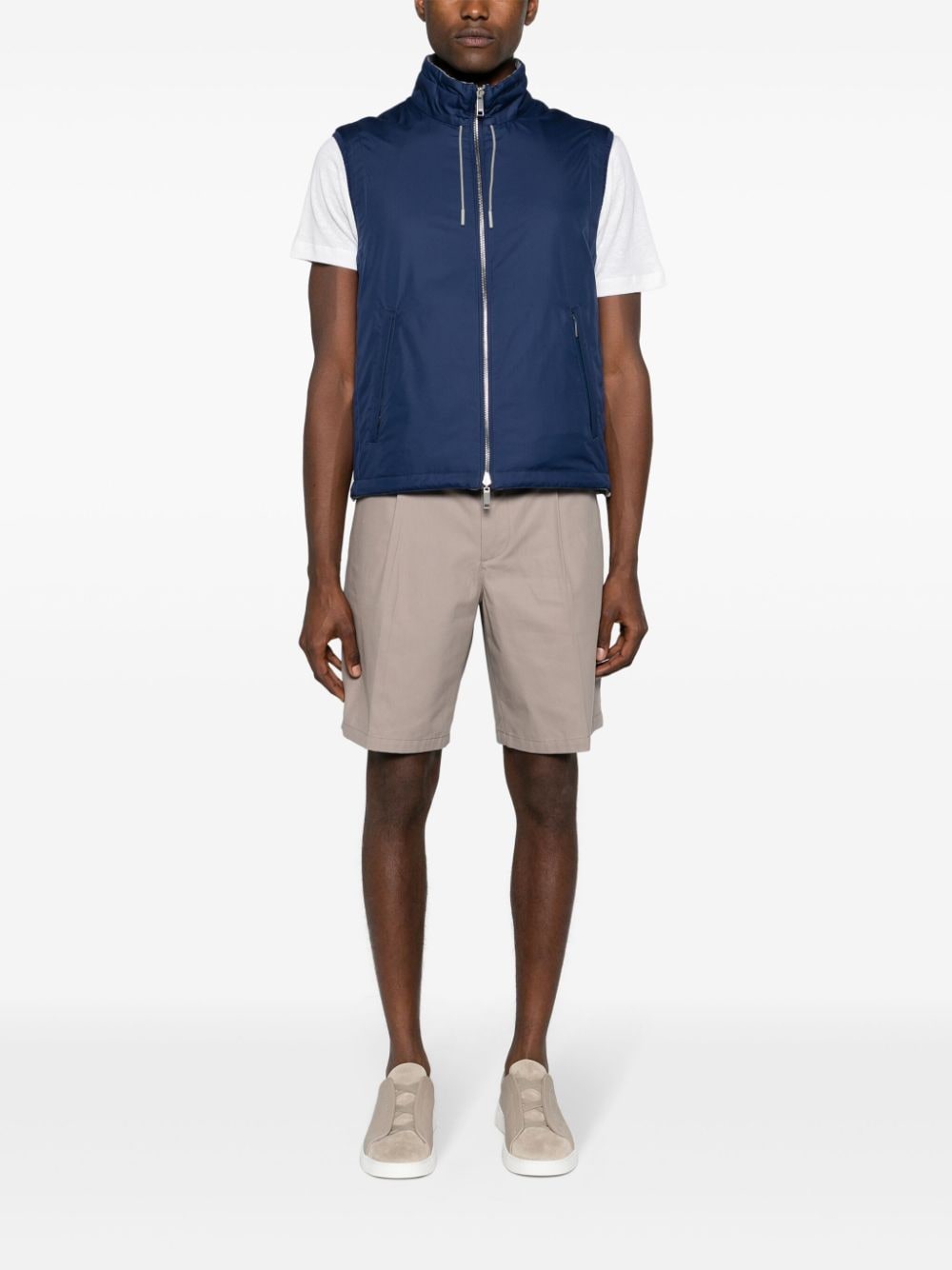 reversible zip-up vest UDT33A7-7110B B07R ZEGNA 