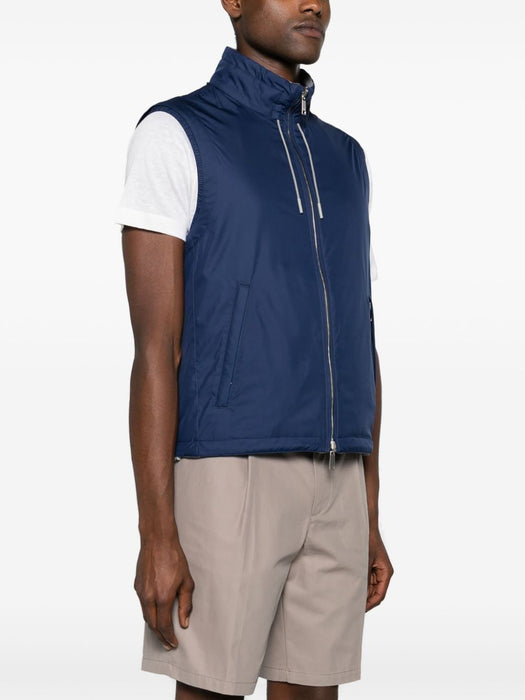 reversible zip-up vest UDT33A7-7110B B07R ZEGNA 