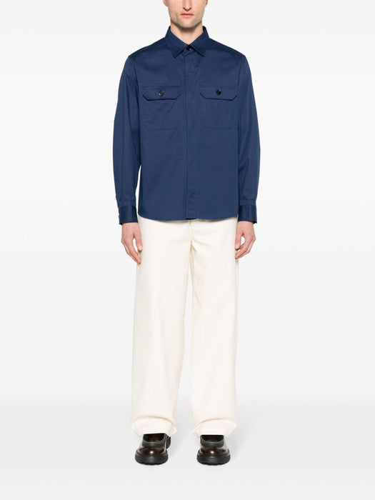 patch-pocket twill shirt UDV16A7-SOT8 B07 ZEGNA 