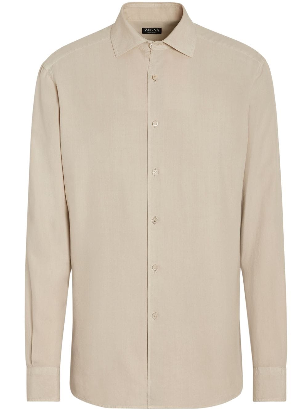 long-sleeve silk shirt UDX42A7-SLF5 N03 ZEGNA 