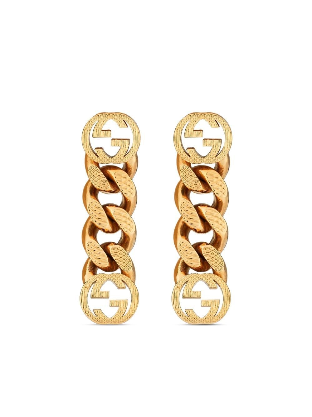 Interlocking G drop earrings 702524 I46008005 GUCCI 