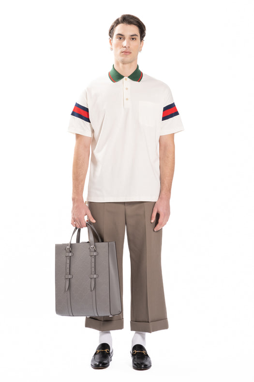 Web-stripe jersey polo shirt 713997 XJETR9088 GUCCI 