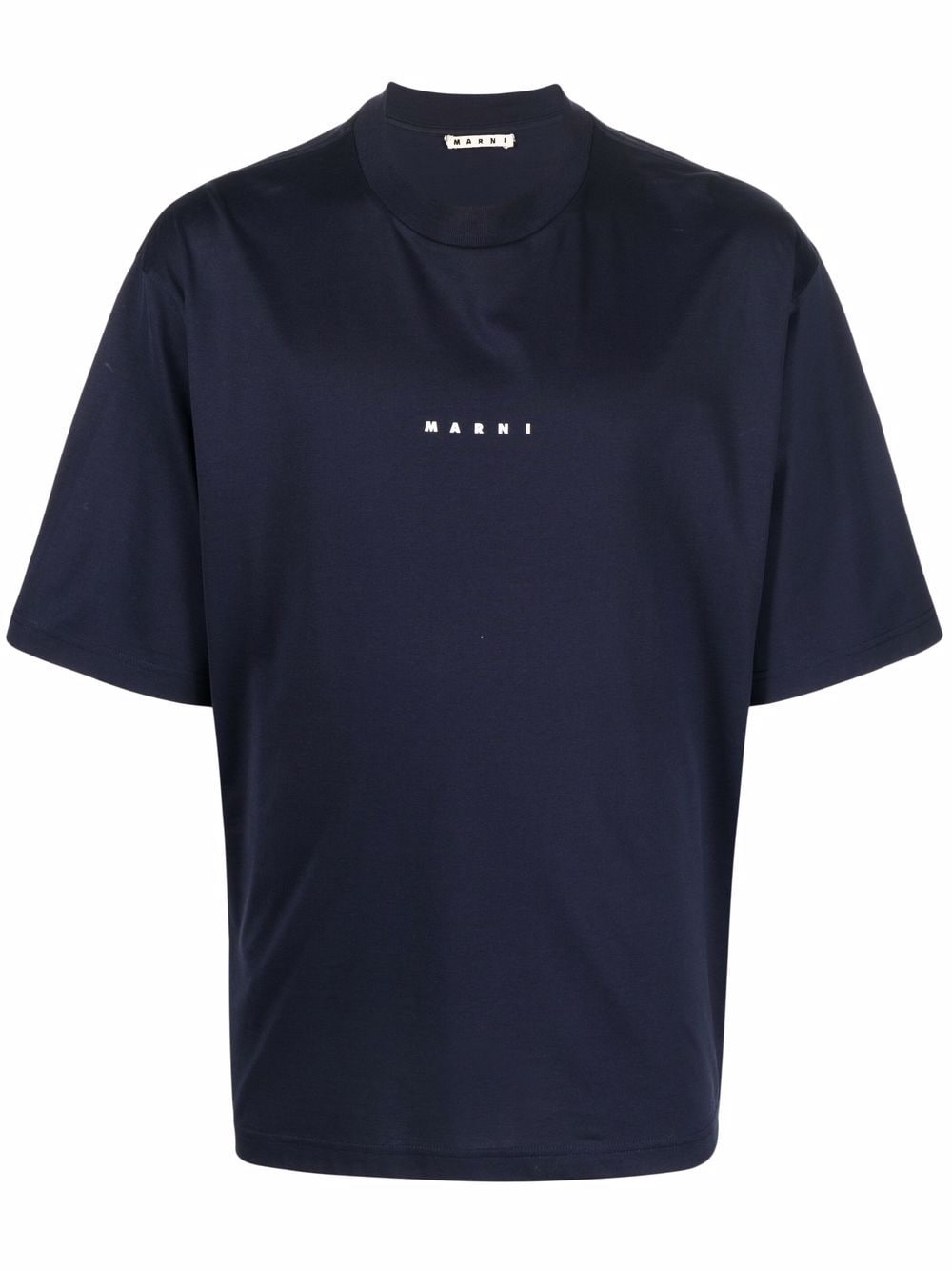logo-print cotton T-shirt HUMU0223P1 USCS87LOB99 MARNI 