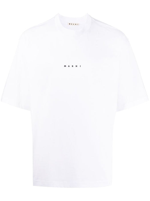 logo-print cotton T-shirt HUMU0223P1 USCS87LOW01 MARNI 