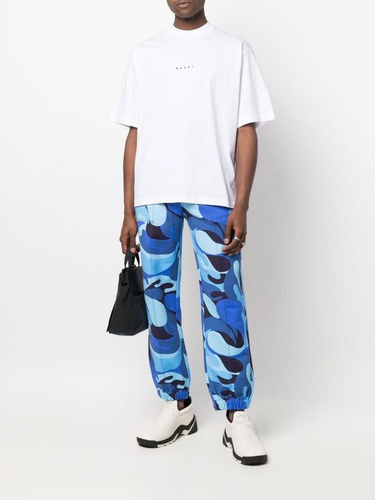 logo-print cotton T-shirt HUMU0223P1 USCS87LOW01 MARNI 