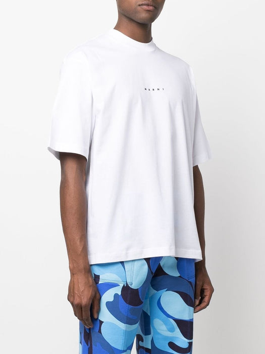 logo-print cotton T-shirt HUMU0223P1 USCS87LOW01 MARNI 