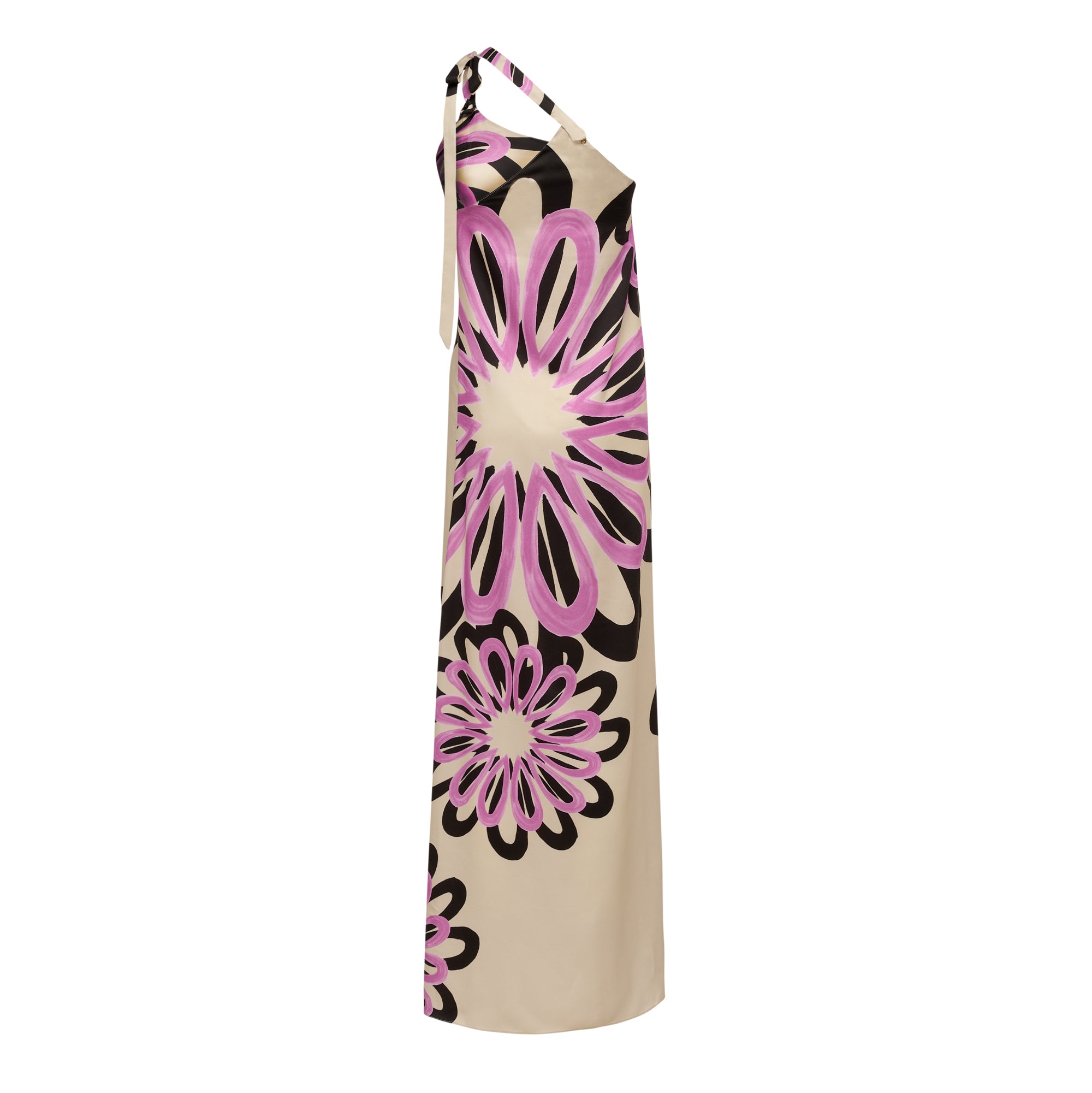 ambrosia one strap maxi DRS-0000169 BEIGE PINK BLACK THEMIS Z 