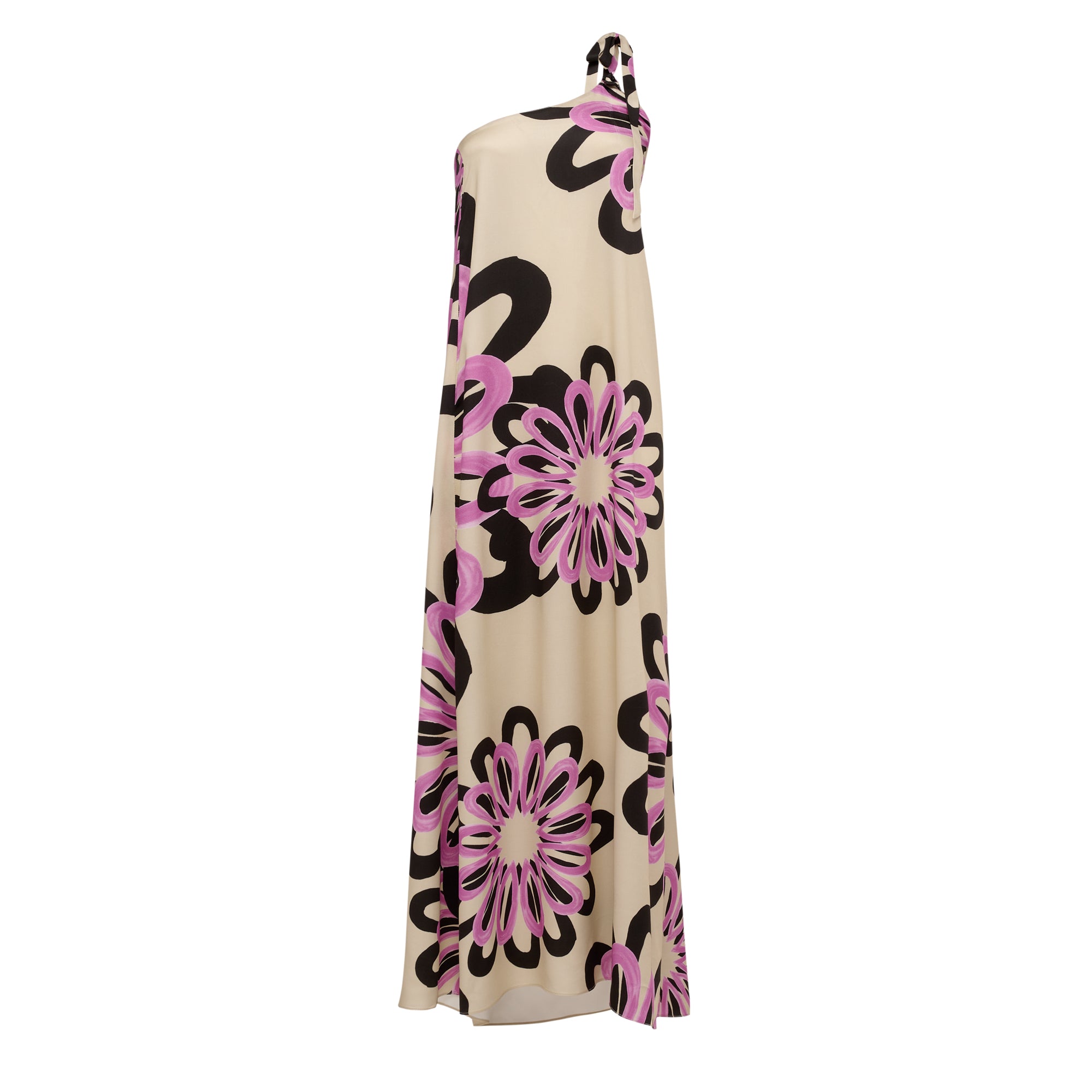 ambrosia one strap maxi DRS-0000169 BEIGE PINK BLACK THEMIS Z 