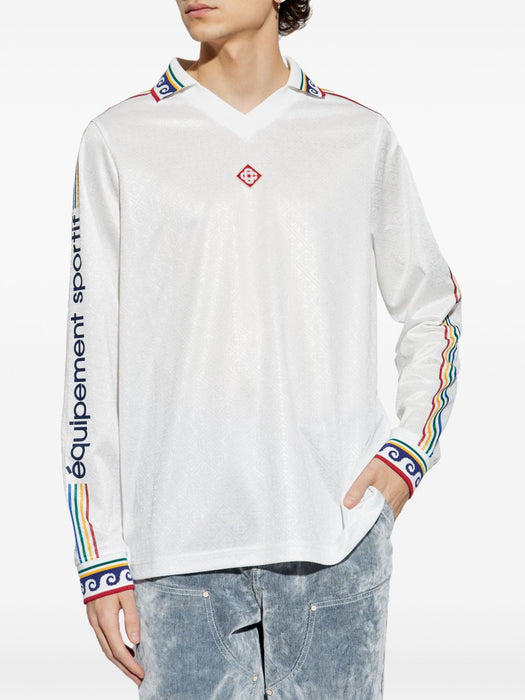 mens long sleeve football shirt MPS25-JTP-301-01 OFF-WHITE CASABLANCA 