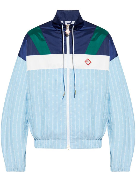pinstripe-pattern track jacket MS25-JK-342-01 PIN STRIPE CASABLANCA 