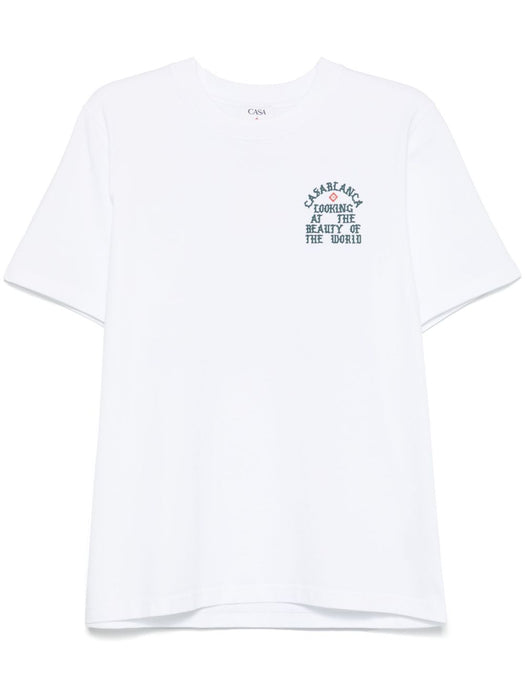 Looking At The Beauty Of The World T-shirt MS25-JTS-001-03 THE BEAUTY OF THE WORLD CASABLANCA 