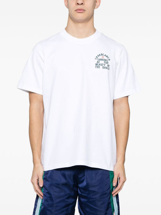 Looking At The Beauty Of The World T-shirt MS25-JTS-001-03 THE BEAUTY OF THE WORLD CASABLANCA 