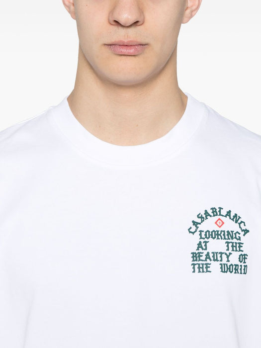 Looking At The Beauty Of The World T-shirt MS25-JTS-001-03 THE BEAUTY OF THE WORLD CASABLANCA 