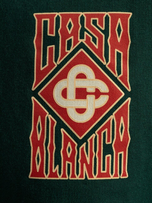 logo-print T-shirt MS25-JTS-001-06 GOTHIC STACKED LOGO CASABLANCA 