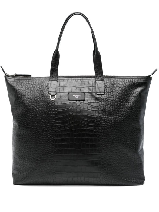 crocodile-embossed leather tote bag BM2374 AS42280999 DOLCE & GABBANA 
