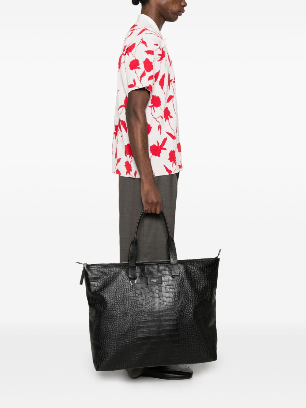 crocodile-embossed leather tote bag BM2374 AS42280999 DOLCE & GABBANA 
