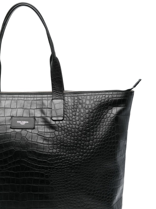 crocodile-embossed leather tote bag BM2374 AS42280999 DOLCE & GABBANA 