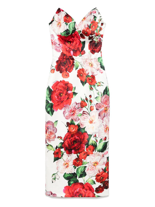 rose-print midi dress F6TURT FSIB4HA5PD DOLCE & GABBANA 