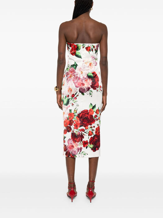 rose-print midi dress F6TURT FSIB4HA5PD DOLCE & GABBANA 