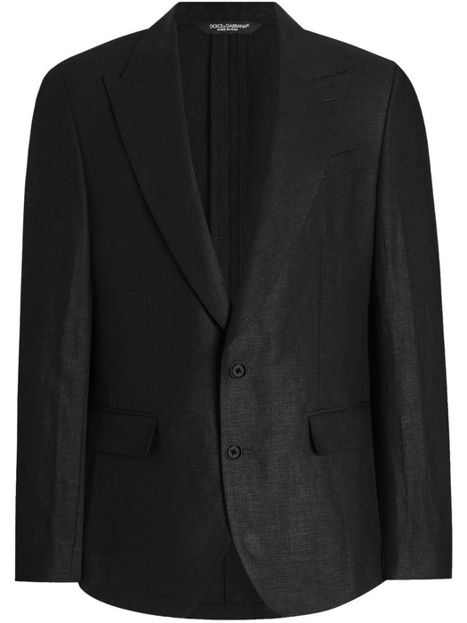 linen single-breasted blazer G2QS6T FU4MCN0000 DOLCE & GABBANA 