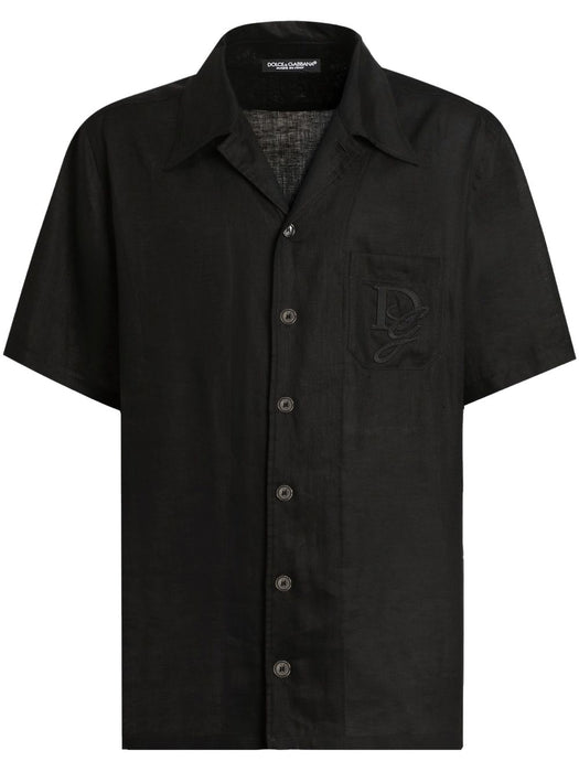 embroidered-logo shirt G5JH9Z FU4IKN0000 DOLCE & GABBANA 