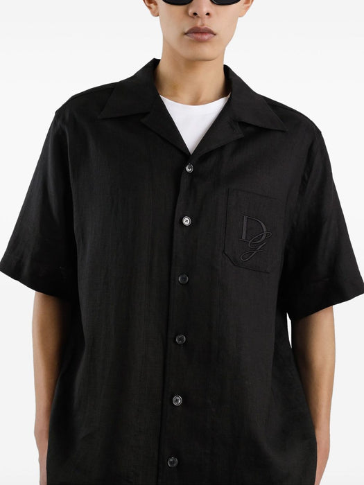 embroidered-logo shirt G5JH9Z FU4IKN0000 DOLCE & GABBANA 