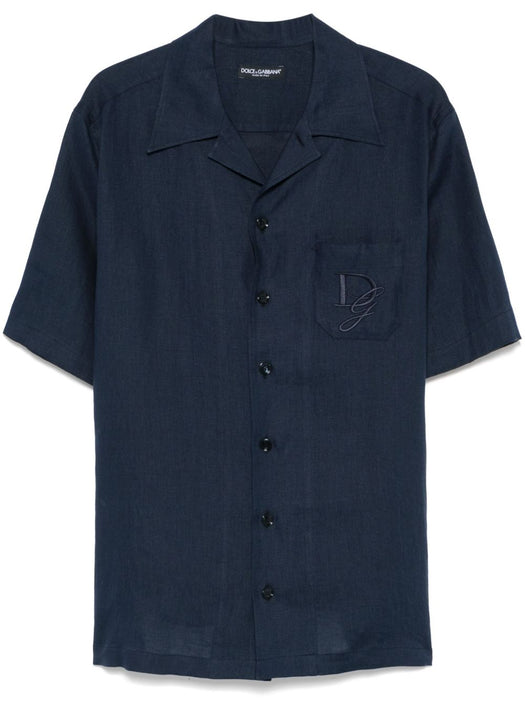 logo-embroidered shirt G5JH9Z FU4LGB0665 DOLCE & GABBANA 