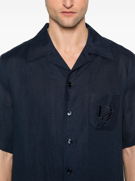 logo-embroidered shirt G5JH9Z FU4LGB0665 DOLCE & GABBANA 