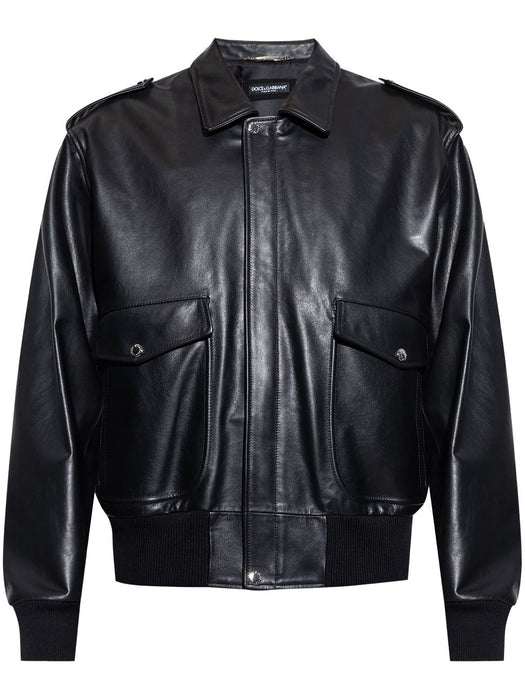 leather jacket G9BIKL HULV7N0000 DOLCE & GABBANA 