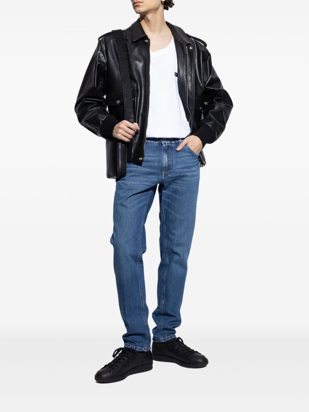 leather jacket G9BIKL HULV7N0000 DOLCE & GABBANA 