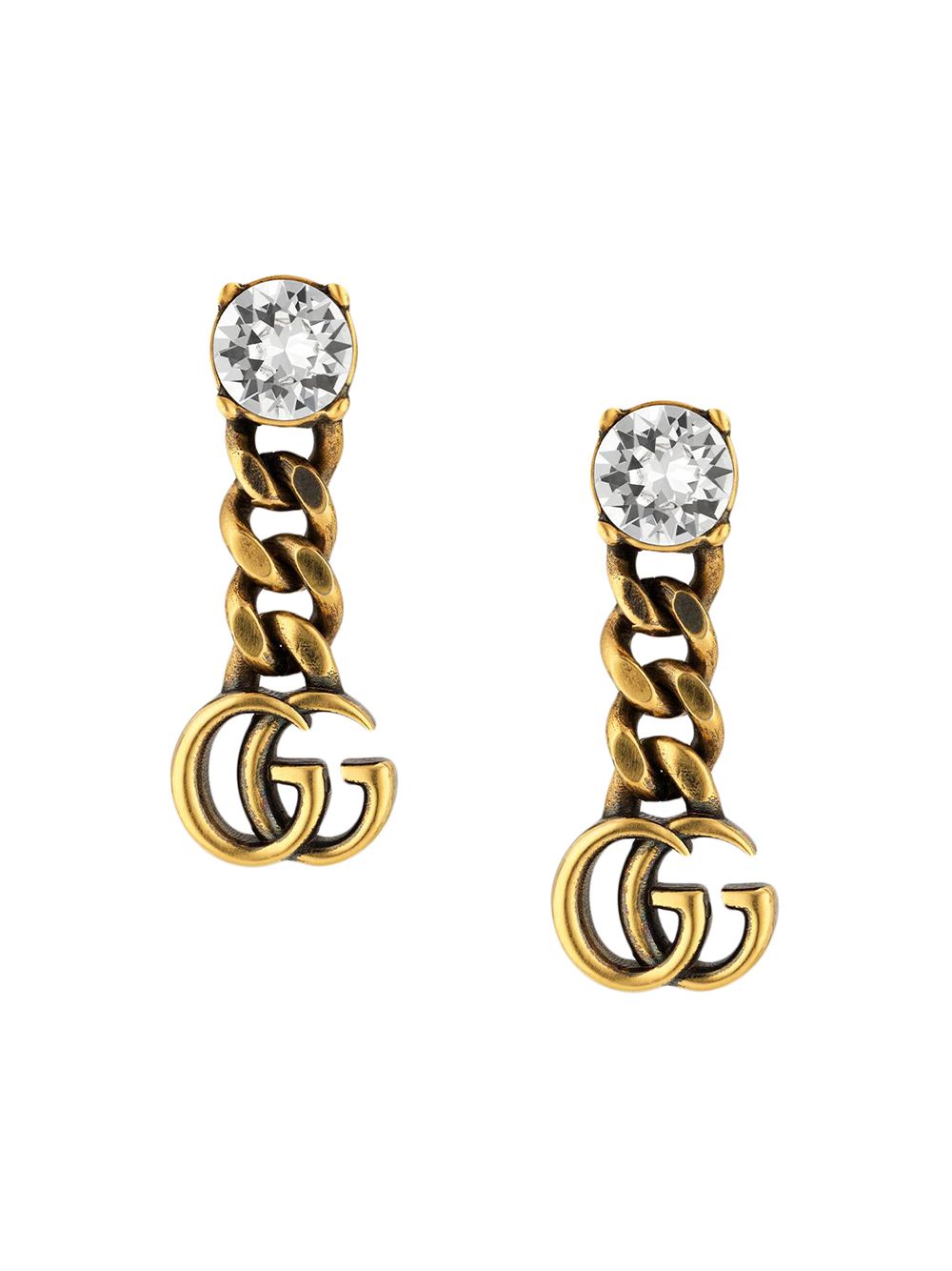 crystal double earrings 645683 J1D508062 GUCCI 