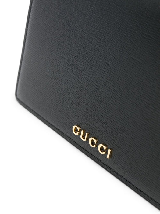 logo-lettering leather crossbody bag 772643 0OP0N1000 GUCCI 