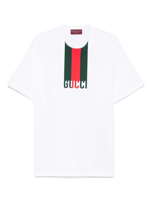 Web-detail T-shirt<BR/><BR/> 796395 XJG259692 GUCCI 