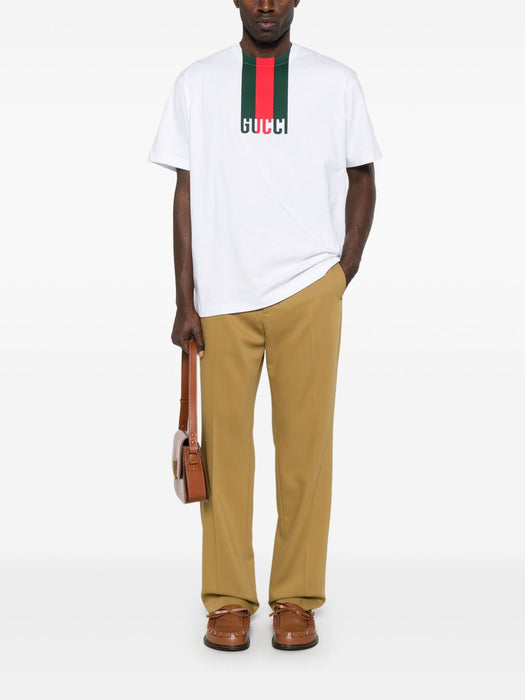 Web-detail T-shirt<BR/><BR/> 796395 XJG259692 GUCCI 