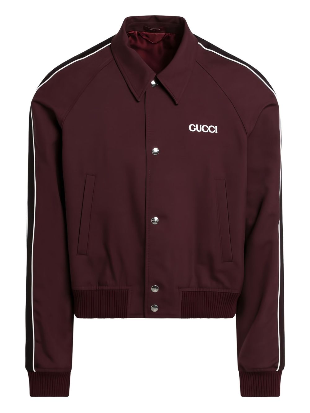Wool jacket with logo patch 804955 ZARXT6293 GUCCI 
