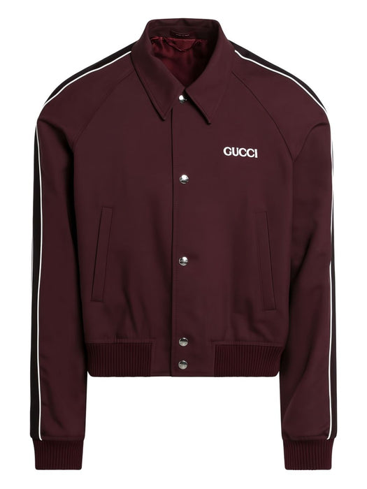 Wool jacket with logo patch 804955 ZARXT6293 GUCCI 
