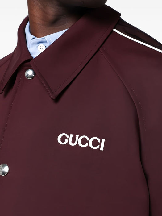 Wool jacket with logo patch 804955 ZARXT6293 GUCCI 