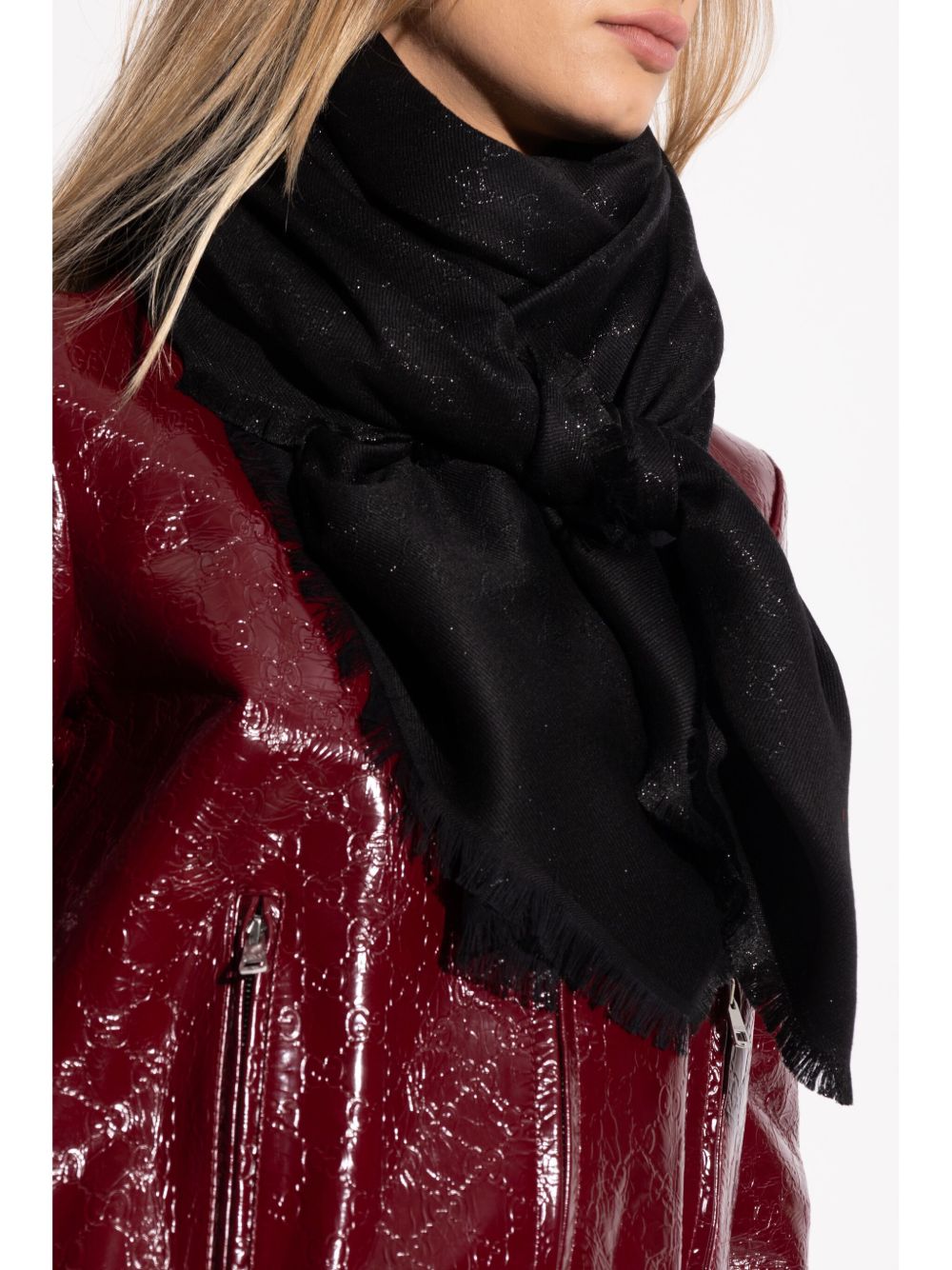 GG-jacquard lamé scarf 809226 3GC461060 GUCCI 
