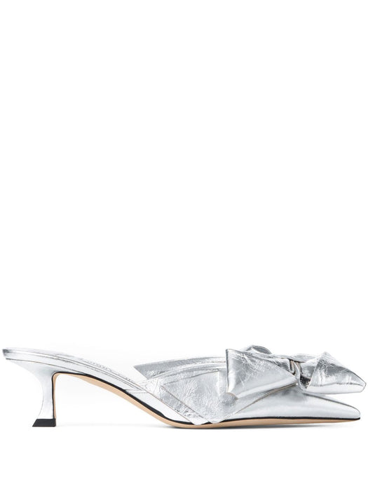 50mm Staz mules STAZ MULE 50 GWG SILVER/SILVER JIMMY CHOO 