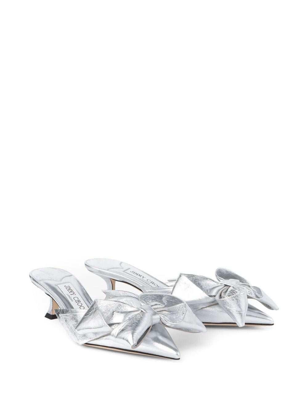 50mm Staz mules STAZ MULE 50 GWG SILVER/SILVER JIMMY CHOO 
