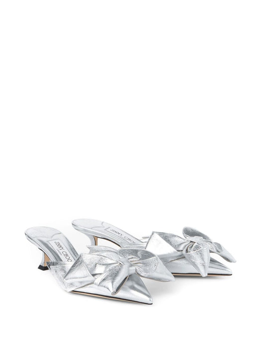 50mm Staz mules STAZ MULE 50 GWG SILVER/SILVER JIMMY CHOO 