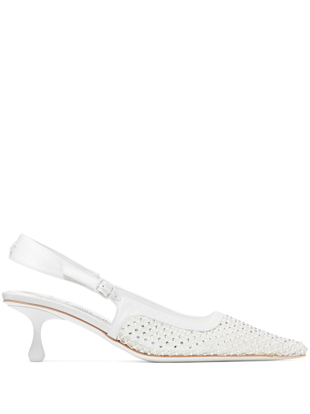 JIMMY CHOO AMEL 50 QHSWHITE/CRYSTAL