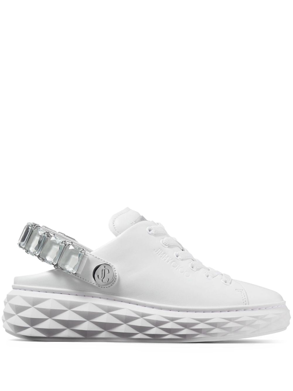 JIMMY CHOO DIAMOND MAXI/CRYSTAL NDLV WHITE/CRYSTAL